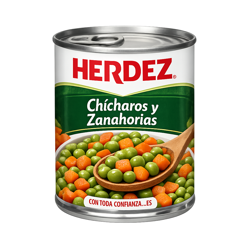 Chícharos y zanahorias Herdez