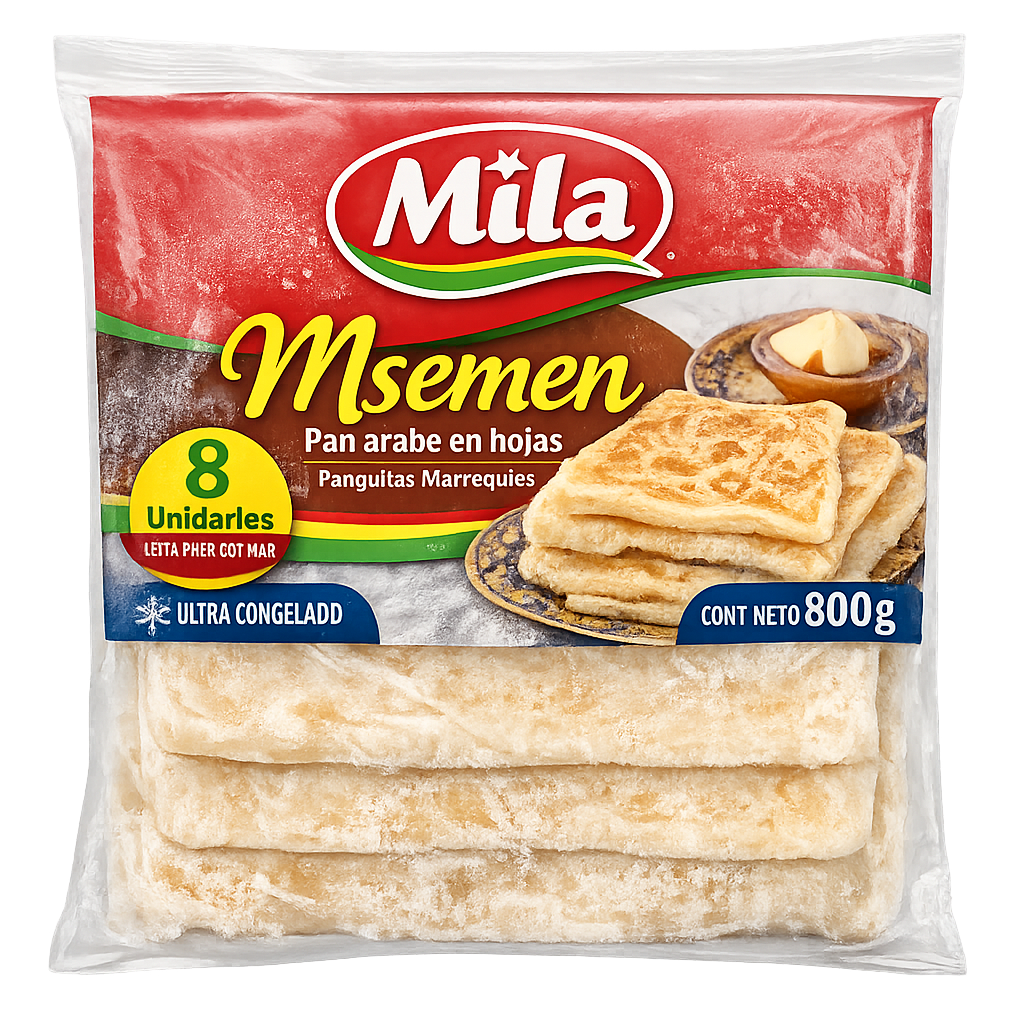Msemen congelado Mila