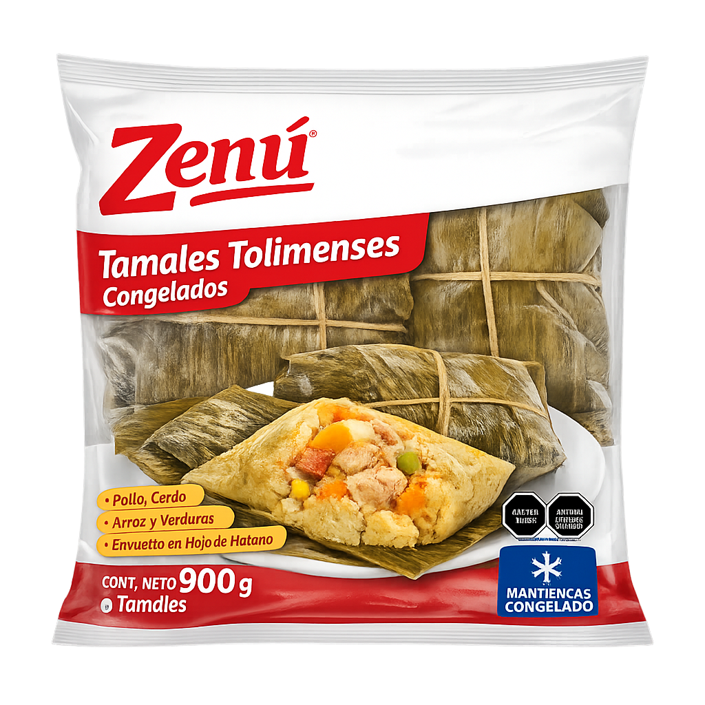 Tamales tolimenses congelados Zenú